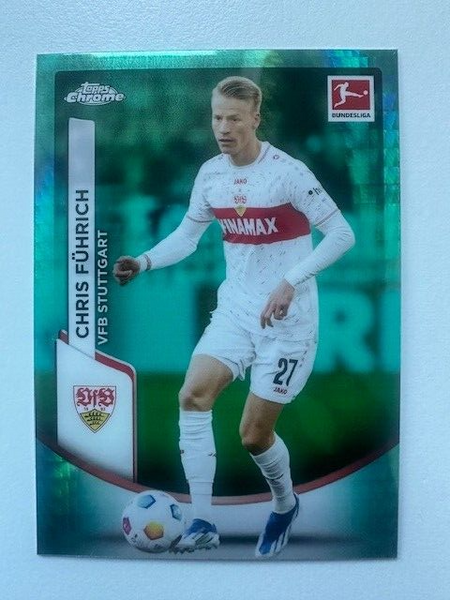 Topps Chrome Bundesliga 2023/24 Chris Fuhrich VFB Stuttgart Refractor Card #91