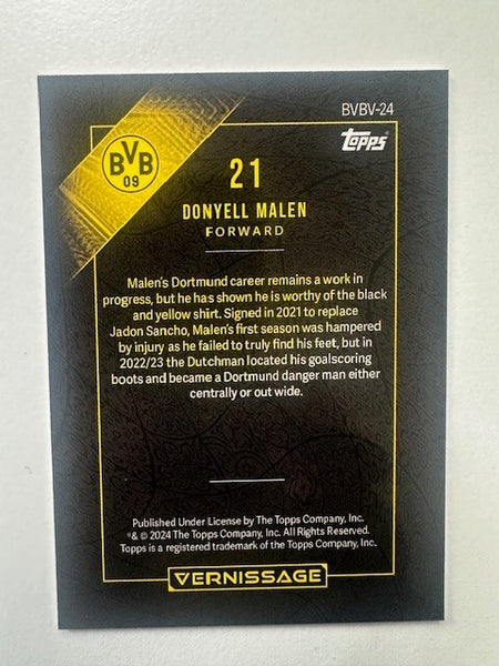 Topps Vernissage Borussia Dortmund 2023/24 Donyell Malen Base Card - No.21