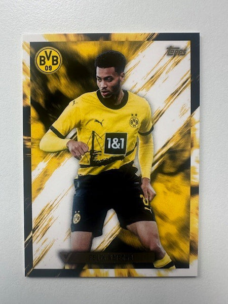 Topps Vernissage Borussia Dortmund 2023/24 Felix Nmecha Base Card - No.8