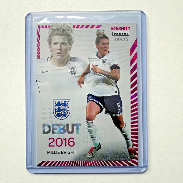 Panini Eternity Lionesses 2025 Millie Bright England Debut Magenta Card /25
