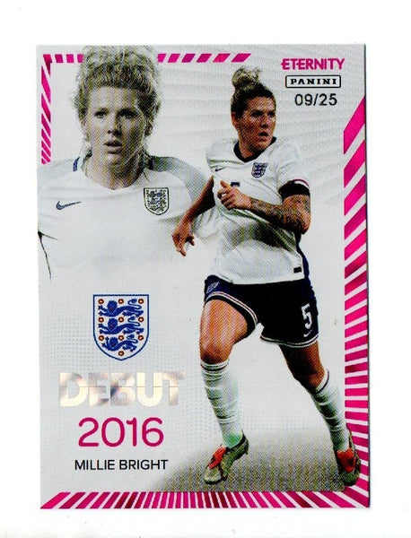 Panini Eternity Lionesses 2025 Millie Bright England Debut Magenta Card /25