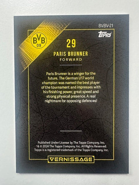 Topps Vernissage Borussia Dortmund 2023/24 Paris Brunner Base Card - No.21