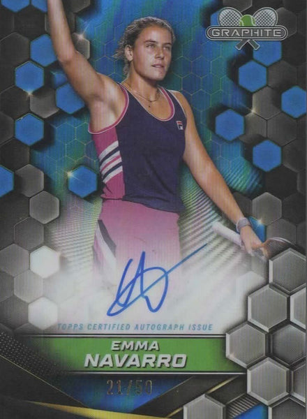 2024 Topps Graphite Tennis Emma Navarro Auto Chrome Rare /50 MGC 10