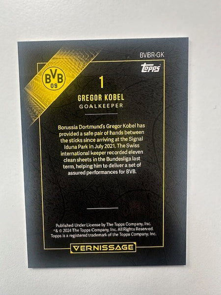 Topps Vernissage Borussia Dortmund 2023/24 Gregor Kobel Ruhrpott Flair Card