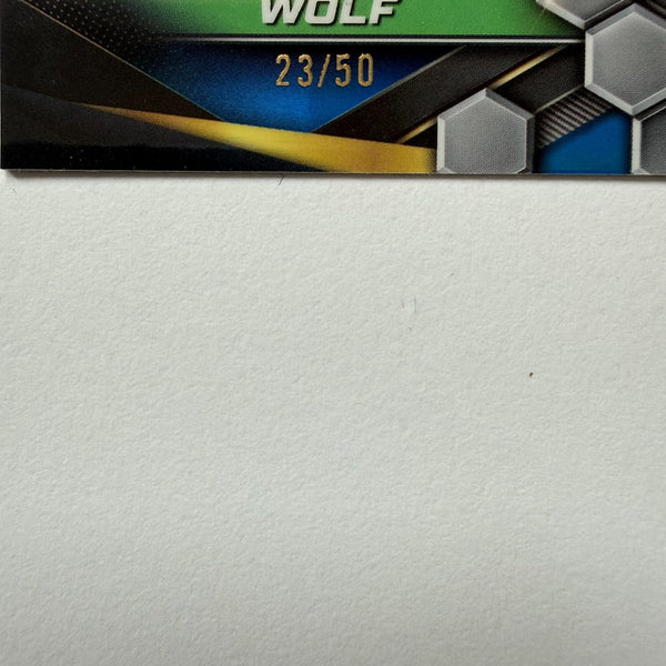 Topps 2024 Graphite Tennis J.J Wolf Blue Parallel Refractor Chrome Card /50