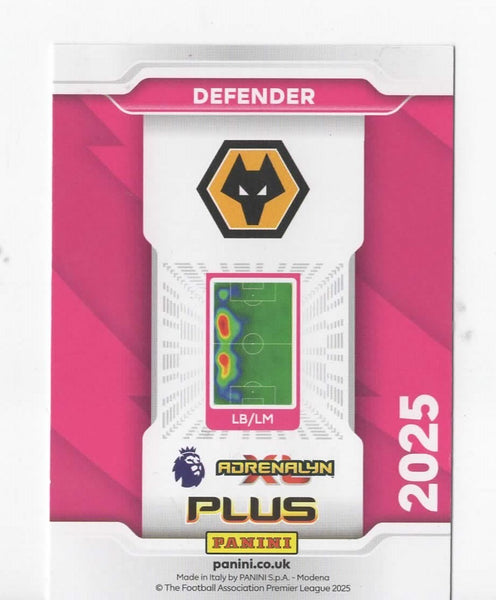 Panini Premier League Adrenalyn Plus 2025 Rayan Ait-Nouri Parallel Non Stop /75