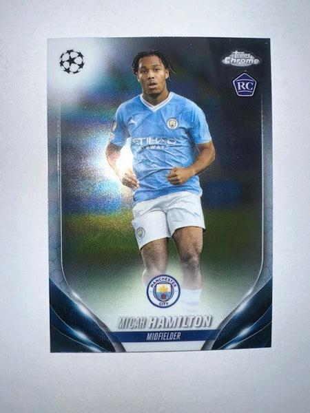 Topps Chrome Hobby UEFA Club Competitions 23/24 Micah Hamilton Man City Card #29