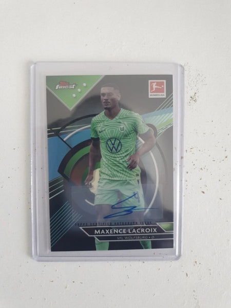 Topps Finest Bundesliga 22/23 Maxence Lacroix Autograph Auto Card /150