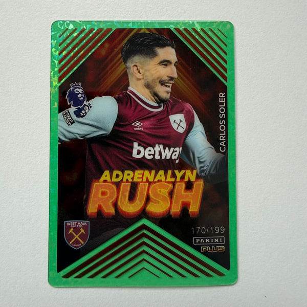 Panini Premier League Plus 2025 Adrenalyn Rush Carlos Soler Parallel Card /199