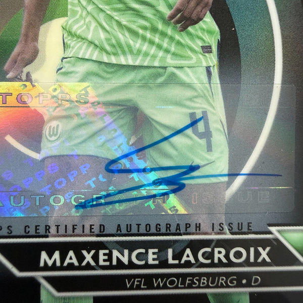 Topps Finest Bundesliga 22/23 Maxence Lacroix Autograph Auto Card /150