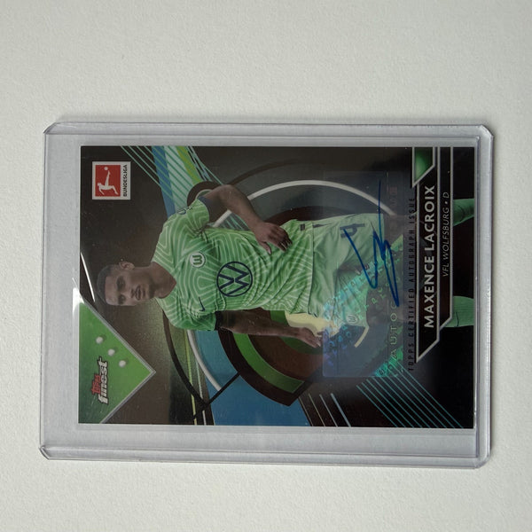 Topps Finest Bundesliga 22/23 Maxence Lacroix Autograph Auto Card /150