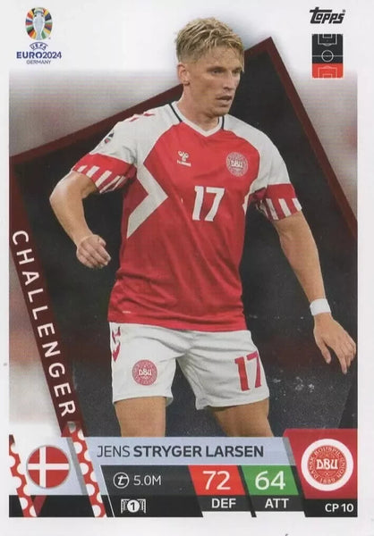 Match Attax Euro 2024 Jens Stryger Larsen Challenger Topps UEFA Card CP 10
