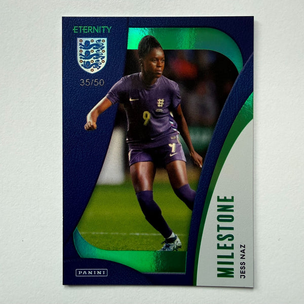 Panini Eternity Lionesses 2025 Jess Naz England Milestone Green Numbered /50