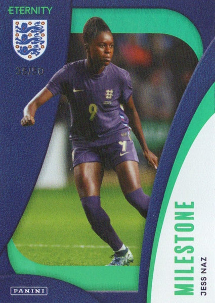 Panini Eternity Lionesses 2025 Jess Naz England Milestone Green Numbered /50