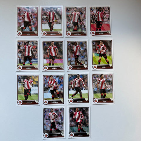Topps Flagship Premier League 2026/27 Sunderland Complete Team Set 14 Cards