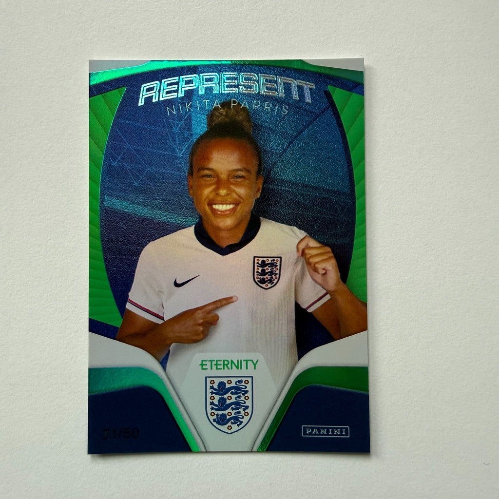 Panini Eternity Lionesses 2025 Nikita Parris England Represent Green Card /50