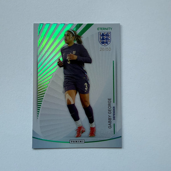 Panini Eternity Lionesses 2025 Gabby George England Base Green Numbered /50