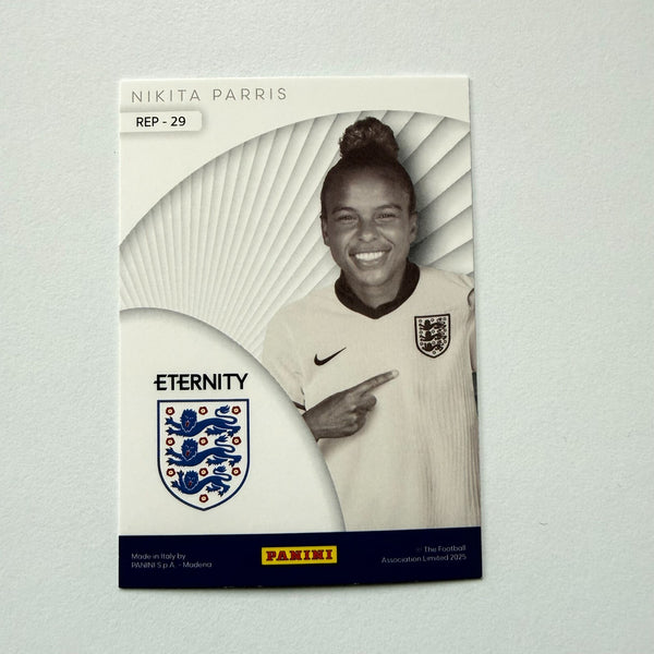 Panini Eternity Lionesses 2025 Nikita Parris England Represent Green Card /50