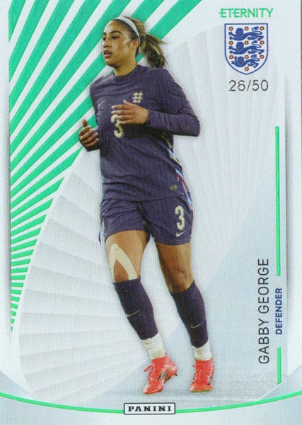 Panini Eternity Lionesses 2025 Gabby George England Base Green Numbered /50