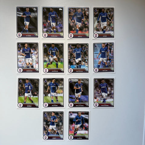 Topps Flagship Premier League 2026/27 Ipswich Town Complete Team Set 14 Cards