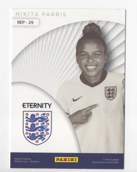 Panini Eternity Lionesses 2025 Nikita Parris England Represent Green Card /50