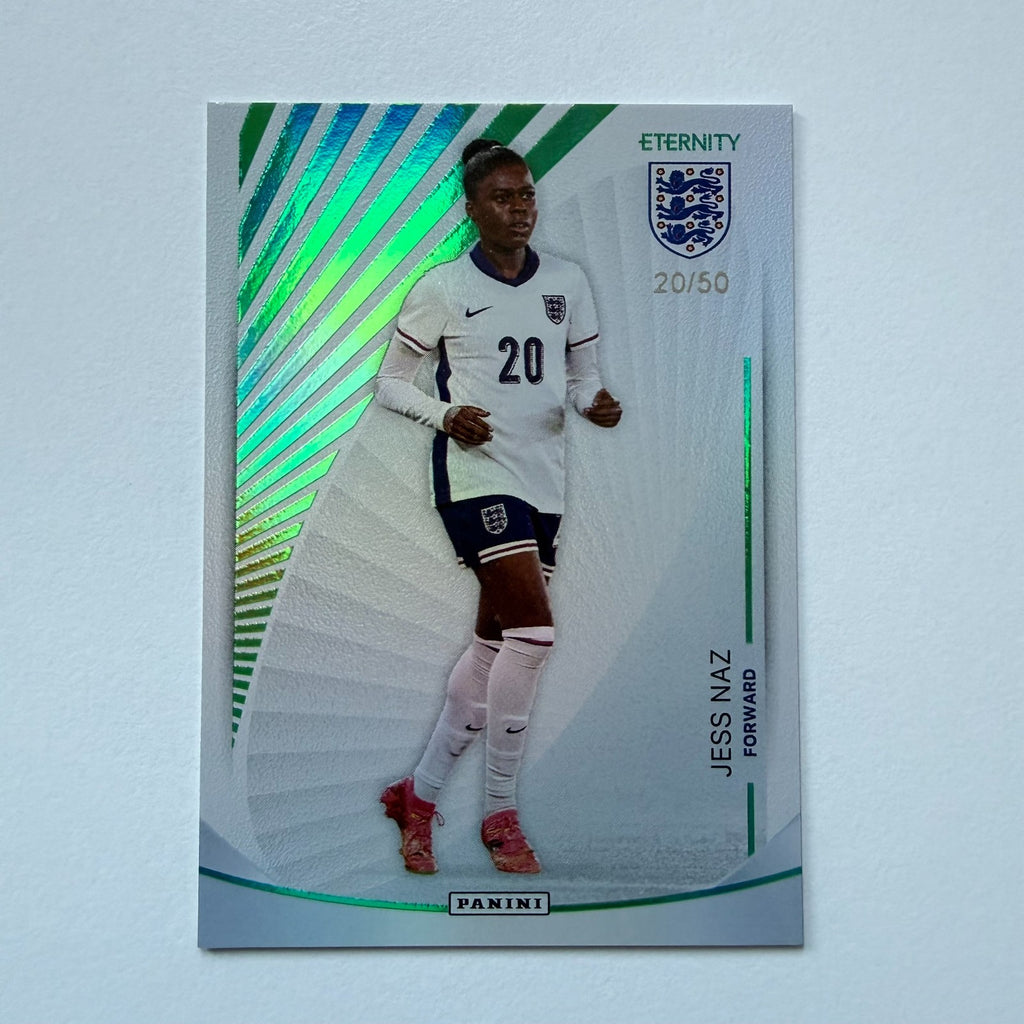 Panini Eternity Lionesses 2025 Jess Naz England Base Green Numbered Card /50