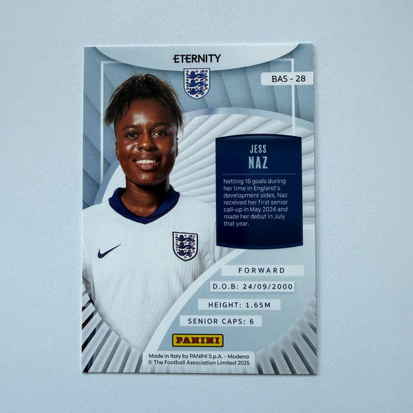 Panini Eternity Lionesses 2025 Jess Naz England Base Green Numbered Card /50