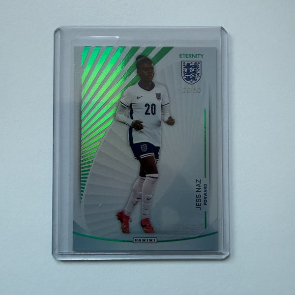 Panini Eternity Lionesses 2025 Jess Naz England Base Green Numbered Card /50