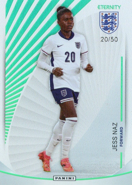 Panini Eternity Lionesses 2025 Jess Naz England Base Green Numbered Card /50