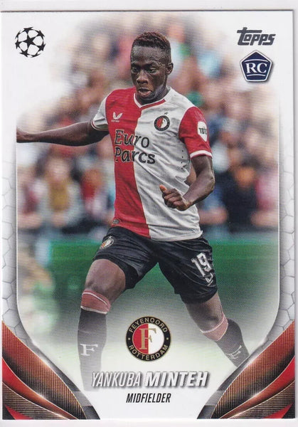 Topps Chrome Hobby UEFA Club Competitions 23/24 Yankuba Minteh Feyenoord Card