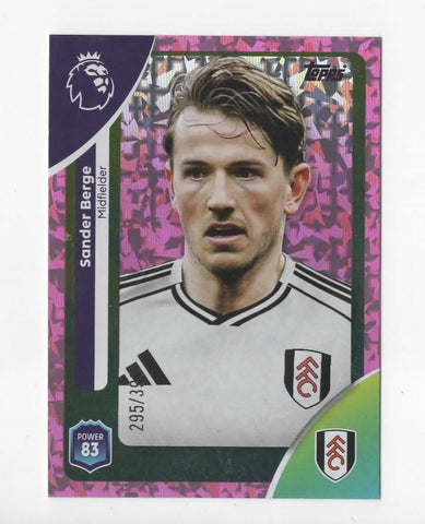 Topps Premier League 25/26 Sander Berge Fulham Sparkle Parallel Card /399