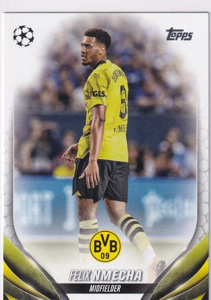 Topps Chrome Hobby UEFA Club Competitions 23/24 Felix Nmecha Dortmund Card #145