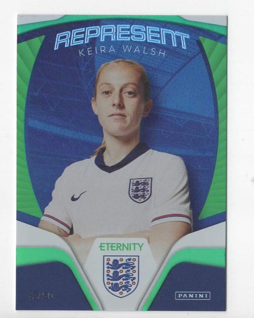 Panini Eternity Lionesses 2025 Keira Walsh England Represent Green Card /50