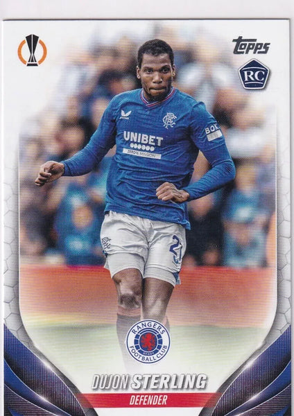Topps Chrome Hobby UEFA Club Competitions 23/24 Dujon Sterling Rangers Card #95