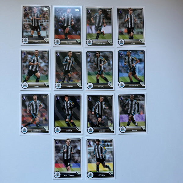 Topps Flagship Premier League 2026/27 Newcastle United Complete Team Set 14 Card