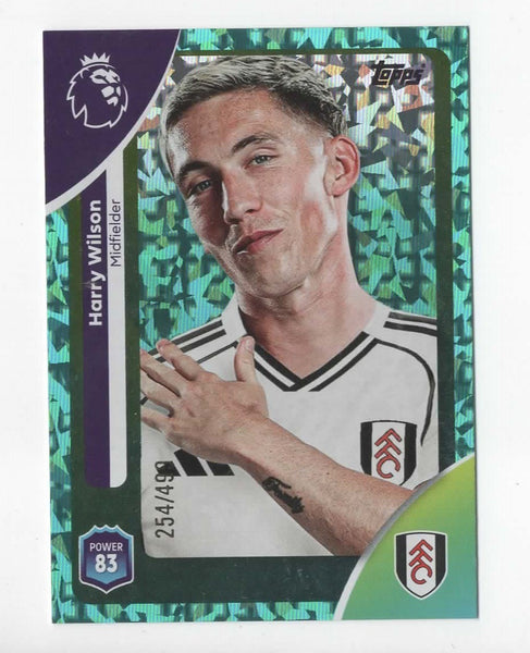 Topps Premier League 25/26 Harry Wilson Fulham Green Sparkle Parallel Card /499