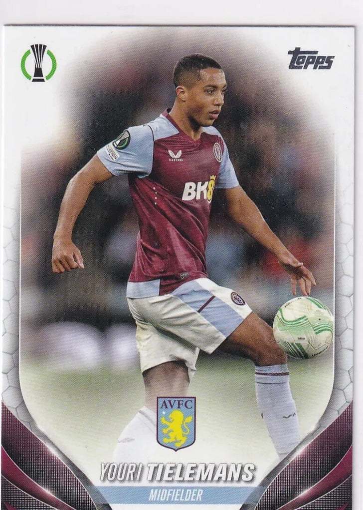 Topps Chrome Hobby UEFA Club Competitions 23/24 Youri Tielemans Aston Villa #108