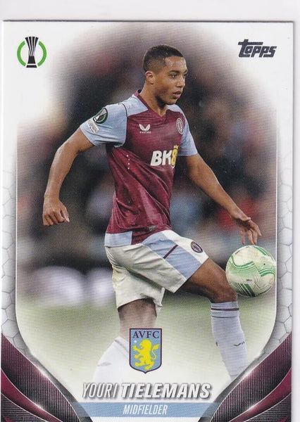 Topps Chrome Hobby UEFA Club Competitions 23/24 Youri Tielemans Aston Villa #108