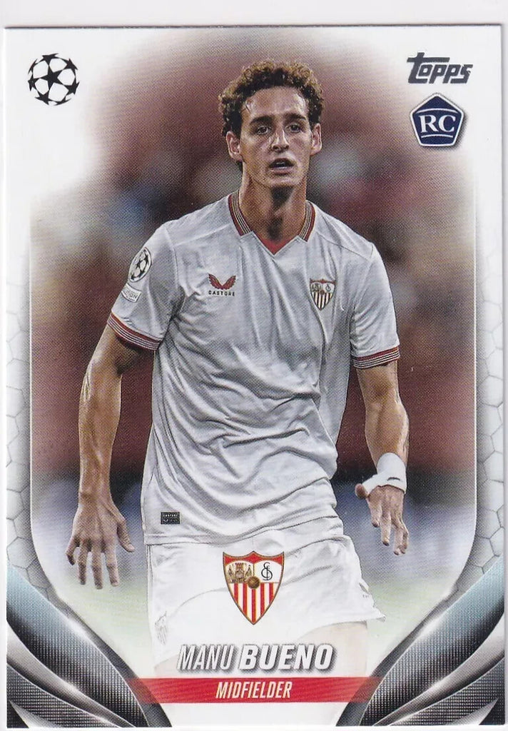 Topps Chrome Hobby UEFA Club Competitions 23/24 Manu Bueno Sevilla Card #122