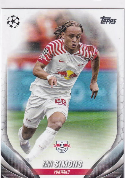 Topps Chrome Hobby UEFA Club Competitions 23/24 Xavi Simons RB Leipzig Card #127