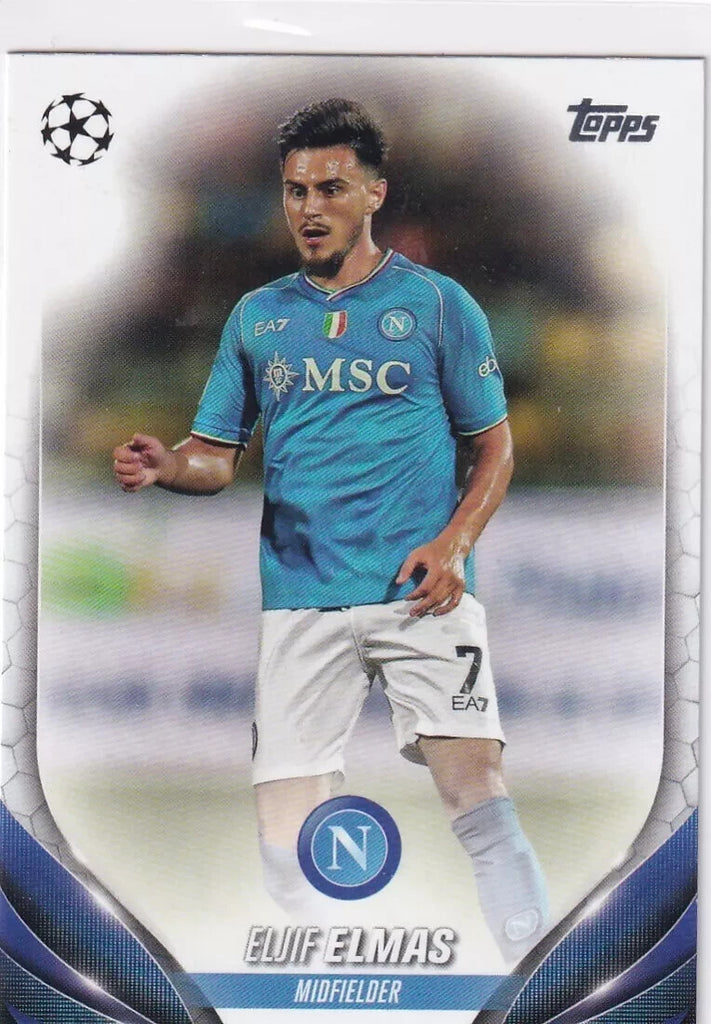Topps Chrome Hobby UEFA Club Competitions 23/24 Eljif Elmas Napoli Card #182
