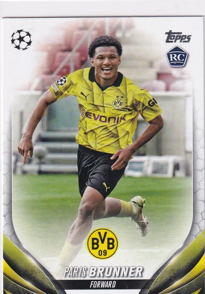 Topps Chrome Hobby UEFA Club Competitions 23/24 Paris Brunner Dortmund Card #44