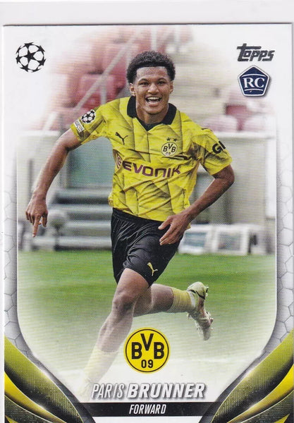 Topps Chrome Hobby UEFA Club Competitions 23/24 Paris Brunner Dortmund Card #44