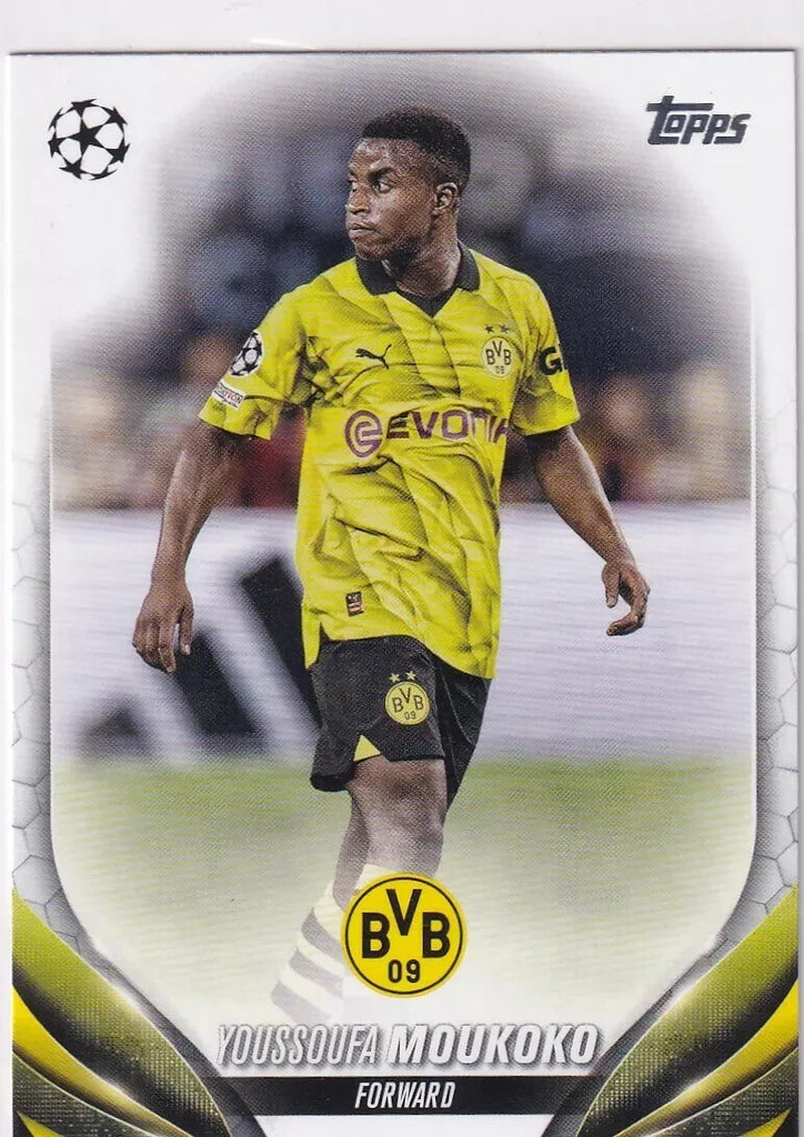 Topps Chrome Hobby UEFA Club Competitions 23/24 Youssoufa Moukoko Dortmund #157