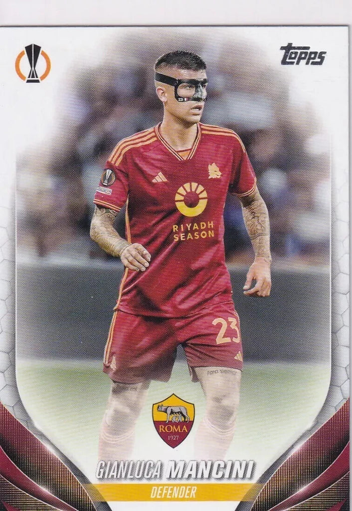 Topps Chrome Hobby UEFA Club Competition 23/24 Gianluca Mancini Roma Card #47