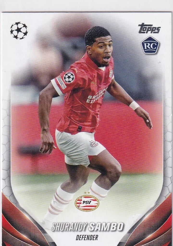 Topps Chrome Hobby UEFA Club Competition 23/24 Shurandy Sambo PSV Card #27