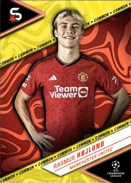 Topps Superstars 2024 23/24 Rasmus Hojlund Manchester United Common Trading Card
