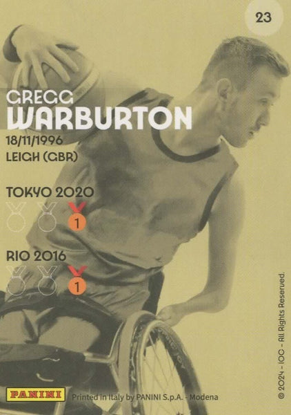 Olympics Games Panini Paris 2024 Gregg Warburton Baskbetball GBR Stellar #23