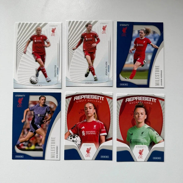 6x Panini WSL Eternity 2025/26 Liverpool Women Bundle Card Set