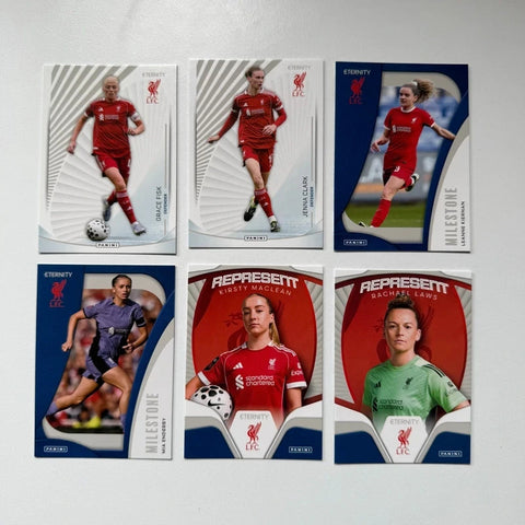 6x Panini WSL Eternity 2025/26 Liverpool Women Bundle Card Set